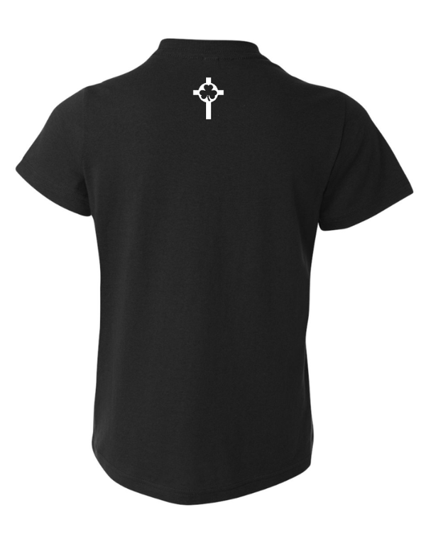Custom Printed Apparel | St. Patrick Volleyball - Youth T-Shirt *White / Black* - St. Pat's Volleyball 25 - 17999