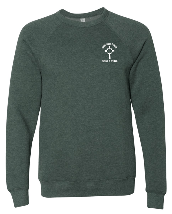 Custom Apparel - Screen Printing - St. Patrick - Youth Crewneck Sweatshirt (UNIFORM APPROVED) (On Demand) - Fabricated Customs