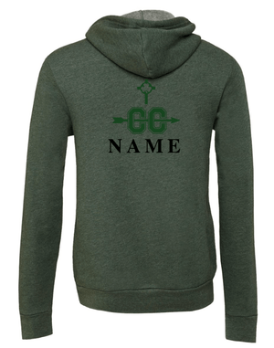 Custom Apparel - Screen Printing - St Patrick's Cross Country - Adult Fleece Hoodie - St. Pat's Cross Country 2024 - 16361