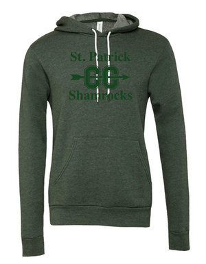 Custom Apparel - Screen Printing - St Patrick's Cross Country - Adult Fleece Hoodie - St. Pat's Cross Country 2024 - 16361