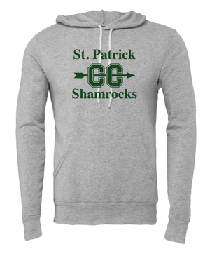 Custom Apparel - Screen Printing - St Patrick's Cross Country - Adult Fleece Hoodie Grey - St. Pat's Cross Country 2024 - 16361