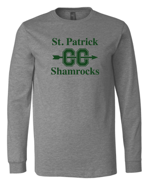 Custom Apparel - Screen Printing - St Patrick's Cross Country - Adult Long Sleeve T-Shirt Dk. Grey - St. Pat's Cross Country 2024 - 16361
