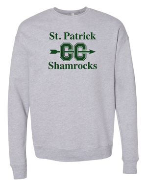 Custom Apparel - Screen Printing - St Patrick's Cross Country - Fleece Drop Shoulder Crewneck Sweatshirt - St. Pat's Cross Country 2024 - 16361