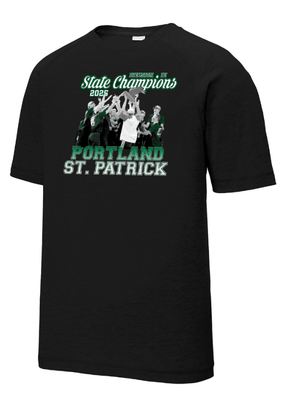 Custom Printed Apparel | St. Pat's Baseball State Champs - Tri Blend Performance T-Shirt - T-shirt - SPS Baseball State Champs - 18019