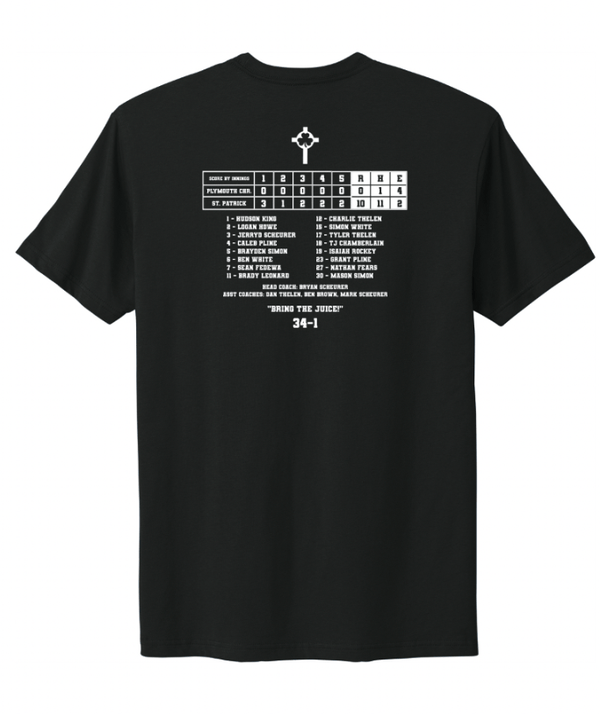 Custom Printed Apparel | St. Pat's Baseball State Champs - Unisex T-Shirt - SPS Baseball State Champs - 18019