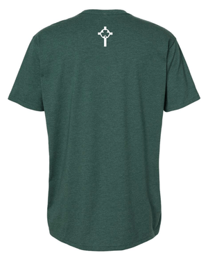 Custom Printed Apparel | St. Pats Basketball Winter 2025 - Adult Unisex Forest Green T-Shirt - St. Pats Basketball W25 - 18597