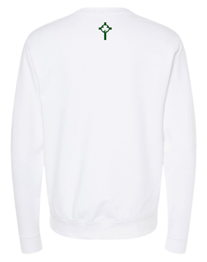Custom Printed Apparel | St. Pats Basketball Winter 2025 - Adult Unisex White Crewneck - St. Pats Basketball W25 - 18597