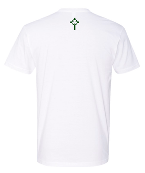 Custom Printed Apparel | St. Pats Basketball Winter 2025 - Adult Unisex White T-Shirt - St. Pats Basketball W25 - 18597