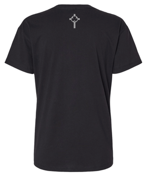 Custom Printed Apparel | St. Pats Basketball Winter 2025 - Women's Relaxed Black T-Shirt - St. Pats Basketball W25 - 18597