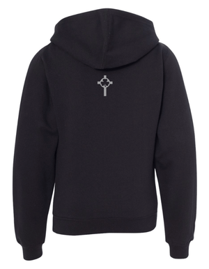 Custom Printed Apparel | St. Pats Basketball Winter 2025 - Youth Black Hoodie - St. Pats Basketball W25 - 18597