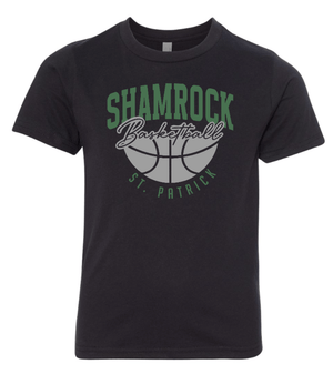 Custom Printed Apparel | St. Pats Basketball Winter 2025 - Youth Black T-Shirt - St. Pats Basketball W25 - 18597