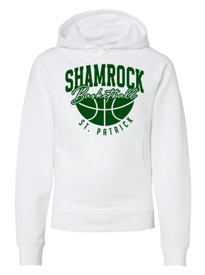 Custom Printed Apparel | St. Pats Basketball Winter 2025 - Youth White Hoodie - St. Pats Basketball W25 - 18597