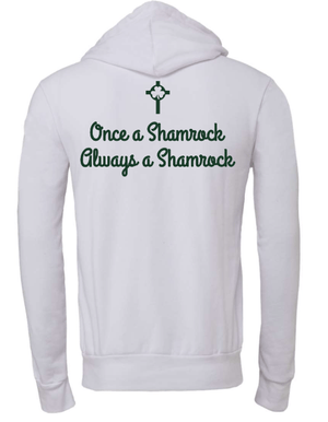 Custom Printed Apparel | St. Pats Homecoming 2025 - White Adult Hooded Sweatshirt - St. Pats Homecoming 2025 - 18359
