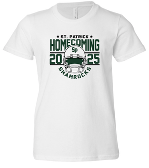 Custom Printed Apparel | St. Pats Homecoming 2025 - White Youth T-Shirt - St. Pats Homecoming 2025 - 18359