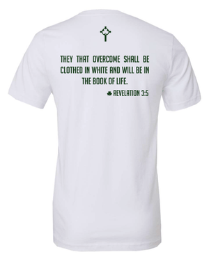 Custom Printed Apparel | St. Pats White Apparel Fall 2025 - Adult T-Shirt - St. Pats White/Alumni Apparel F25 - 18428