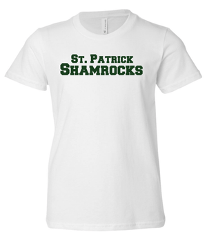 Custom Printed Apparel | St. Pats White Apparel Fall 2025 - Youth T-Shirt - St. Pats White/Alumni Apparel F25 - 18428