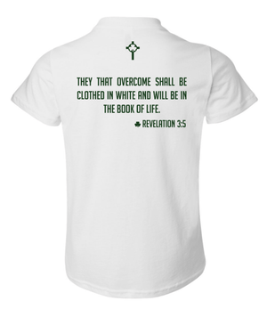 Custom Printed Apparel | St. Pats White Apparel Fall 2025 - Youth T-Shirt - St. Pats White/Alumni Apparel F25 - 18428