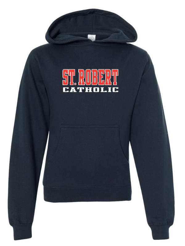 Custom Apparel - Screen Printing - St. Robert Catholic School Fall 2023 - Adult and Youth Hooded Sweatshirt - Hooded Sweatshirt - St. Robert Catholic School Fall 2023 - 14720