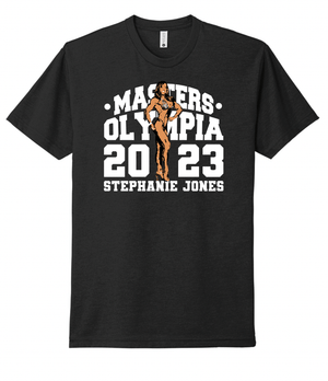 Custom Apparel - Screen Printing - Stephanie Jones Olympia 2023 unisex T-shirt - T-Shirt - Stephanie Jones