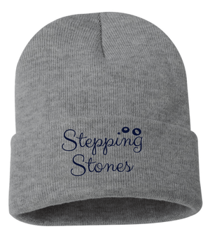 Custom Printed Apparel | Stepping Stones 2025 | Adult Dark Heather Grey Cuffed Beanie - Stepping Stones W25 - 18600