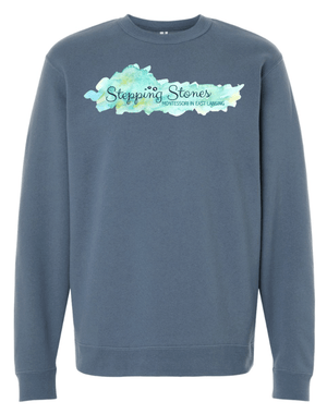 Custom Printed Apparel | Stepping Stones 2025 | Adult Unisex Storm Blue Crewneck - Stepping Stones W25 - 18600