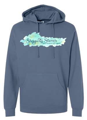 Custom Printed Apparel | Stepping Stones 2025 | Adult Unisex Storm Blue Hoodie - Stepping Stones W25 - 18600