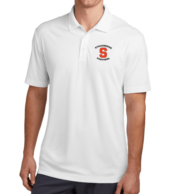 Custom Printed Apparel | Stockbridge 2025 - Performance Polo (Iron Grey/White) - Stockbridge Schools 2025 - 18310