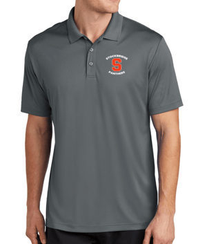Custom Printed Apparel | Stockbridge 2025 - Performance Polo (Iron Grey/White) - Stockbridge Schools 2025 - 18310