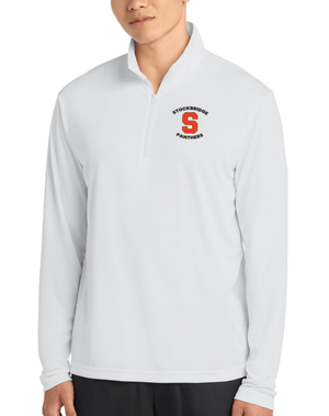 Custom Printed Apparel | Stockbridge 2025 - Performance Quarter Zip Pullover (Iron Grey/White) - Stockbridge Schools 2025 - 18310