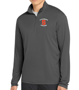Custom Printed Apparel | Stockbridge 2025 - Performance Quarter Zip Pullover (Iron Grey/White) - Stockbridge Schools 2025 - 18310