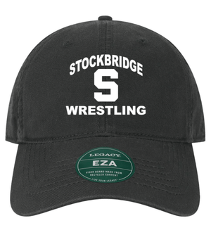 Custom Printed Apparel | Stockbridge 2025 Winter Sports | Adult Black Relaxed Dad Hat (MULTIPLE SPORT OPTIONS) - Stockbridge Sports W25 - 18594