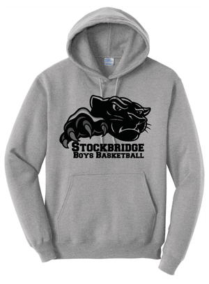 Custom Printed Apparel | Stockbridge 2025 Winter Sports | Adult Unisex Tall Athletic Heather Hoodie Boys Basketball - Stockbridge Sports W25 - 18594