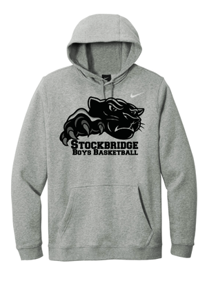 Custom Printed Apparel | Stockbridge 2025 Winter Sports | Nike - Adult Unisex Dark Grey Heather Hoodie (MULTIPLE SPORT OPTIONS) - Stockbridge Sports W25 - 18594