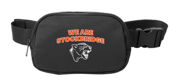 Custom Printed Apparel | Stockbridge Apparel | Black Hip Bag (On Demand) - Stockbridge Stock Items
