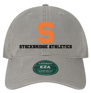 Custom Printed Apparel | Stockbridge Athletics | Adult Grey Relaxed Twill Dad Hat "Stockbridge Athletics Design" - Stockbridge Athletics On Demand - 18776