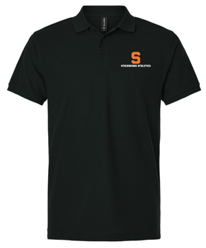 Custom Printed Apparel | Stockbridge Athletics | Men's Pique Polo "Stockbridge Athletics Design" (Black/White) - Stockbridge Athletics On Demand - 18776