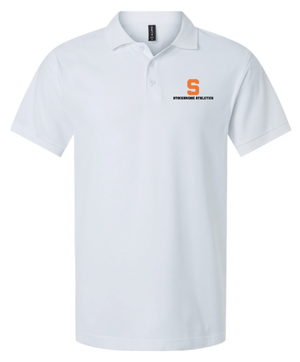 Custom Printed Apparel | Stockbridge Athletics | Men's Pique Polo "Stockbridge Athletics Design" (Black/White) - Stockbridge Athletics On Demand - 18776