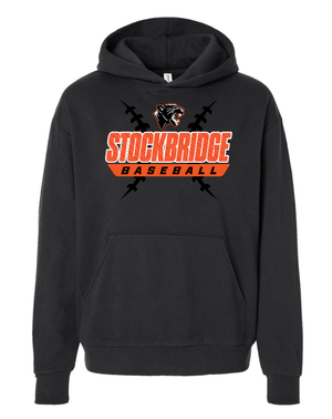 Custom Apparel - Screen Printing - Stockbridge Baseball - Midweight Hoodie (Multiple Colors Available) - Stockbridge Baseball 2 - 17484