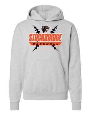 Custom Apparel - Screen Printing - Stockbridge Baseball - Midweight Hoodie (Multiple Colors Available) - Stockbridge Baseball 2 - 17484