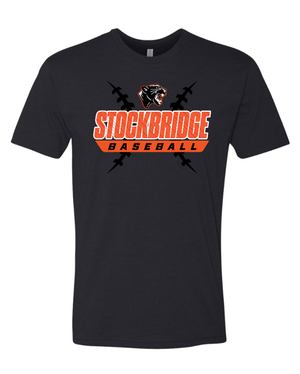 Custom Apparel - Screen Printing - Stockbridge Baseball - Unisex T-Shirt (Multiple Colors Available) - Stockbridge Baseball 2 - 17484