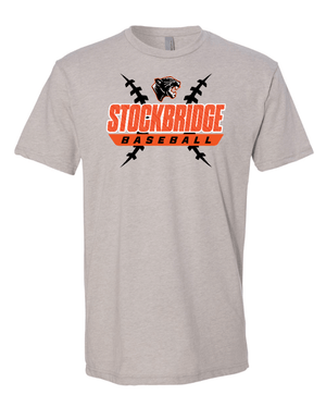 Custom Apparel - Screen Printing - Stockbridge Baseball - Unisex T-Shirt (Multiple Colors Available) - Stockbridge Baseball 2 - 17484