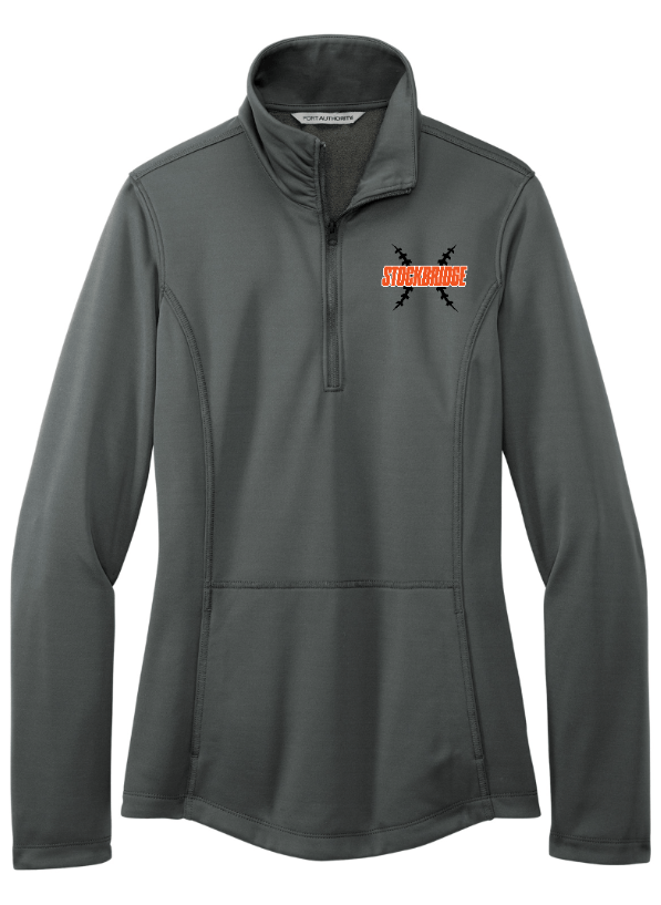 Custom Apparel - Screen Printing - Stockbridge Baseball - Women's Smooth Fleece Quarter Zip - Stockbridge Baseball 2 - 17484