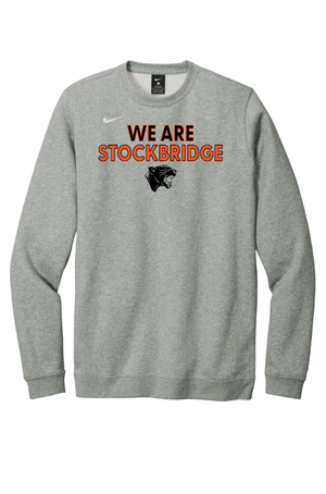 Custom Apparel - Screen Printing - Stockbridge New Year - New Apparel - Nike Fleece Crewneck "We Are Stockbridge" - Stockbridge Apparel - 17289