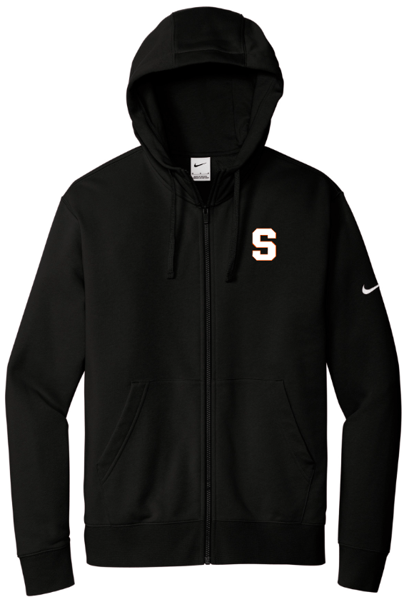 Custom Apparel - Screen Printing - Stockbridge New Year - New Apparel - Nike Men's Fleece Full Zip Hoodie - Stockbridge Apparel - 17289