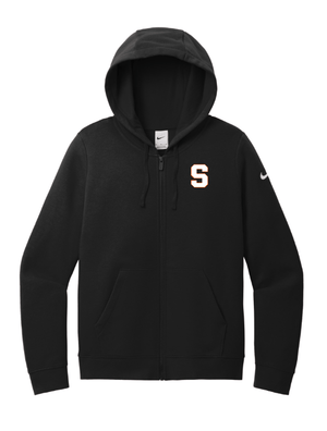 Custom Apparel - Screen Printing - Stockbridge New Year - New Apparel - Nike Women's Fleece Full Zip Hoodie - Stockbridge Apparel - 17289
