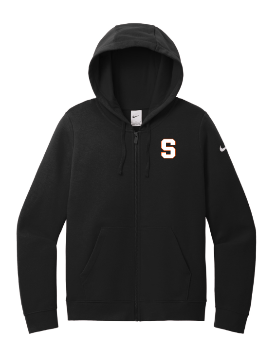Custom Apparel - Screen Printing - Stockbridge New Year - New Apparel - Nike Women's Fleece Full Zip Hoodie - Stockbridge Apparel - 17289