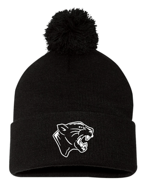 Custom Apparel - Screen Printing - Stockbridge New Year - New Apparel - Pom Beanie (Black / Orange) - Stockbridge Apparel - 17289