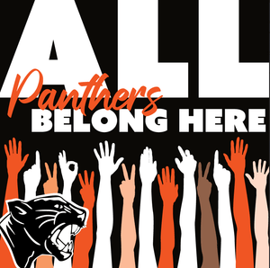 Custom Apparel - Screen Printing - Stockbridge Public Schools - All Panthers Belong Sticker - Fabricated Customs