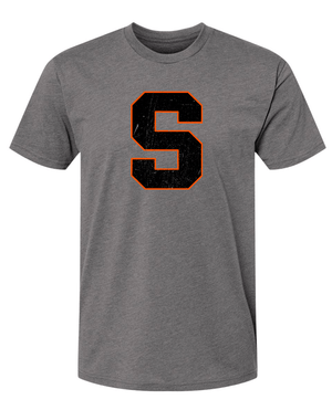 Custom Apparel - Screen Printing - Stockbridge School - Adult T-Shirt Grey - Stockbridge Stock Items