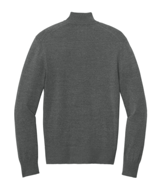 Custom Apparel - Screen Printing - Stockbridge Staff Apparel - Men's Quarter Zip Sweater - Graphite - Stockbridge Staff Apparel - 16533